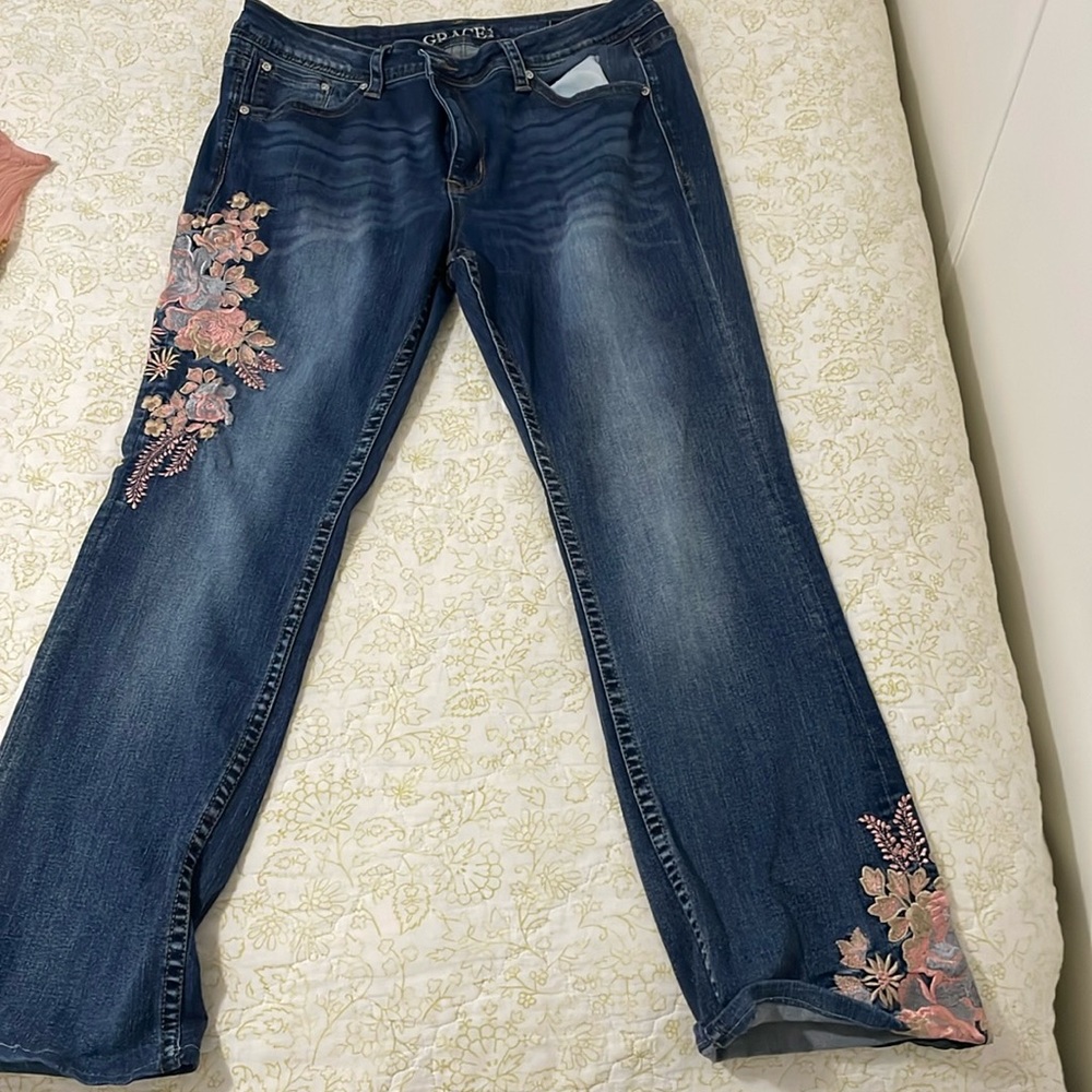 Women’s embroidered jeans